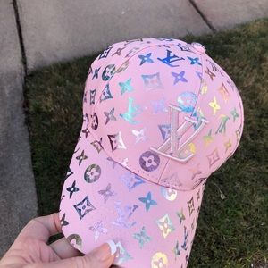 Pink ball cap